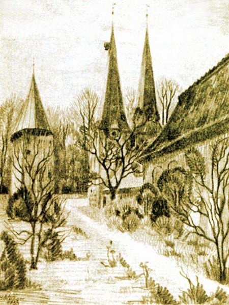 Datei:Höpflinger, Altenbrucher Kirche, Zeichnung.jpg