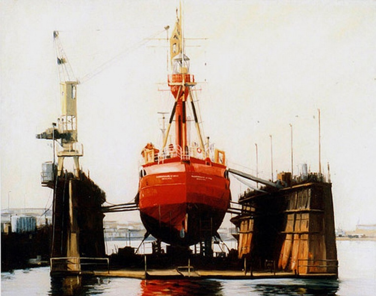 Datei:Feuerschiff ELBE 1 im Dock in Bremerhaven.jpg